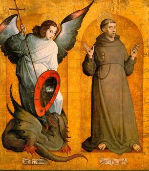 Juan De Flandes : Saints Michael and Francis